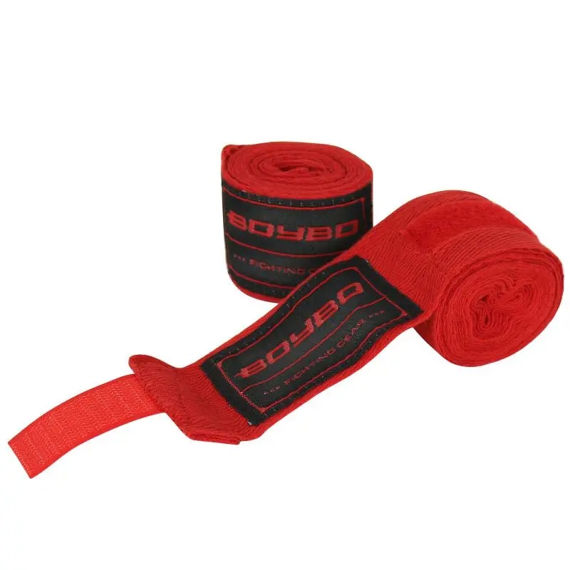 Бинты BoyBo 4,5 хлопок-эластан красный от магазина Супер Спорт