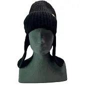 Шапка 1835 с ушами черный от магазина Супер Спорт